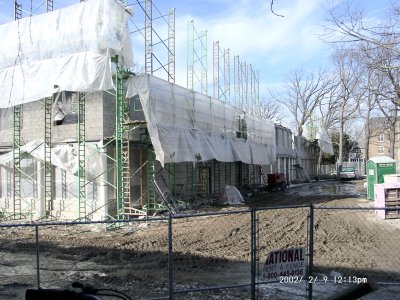 East face of building, viewed from the Southeast