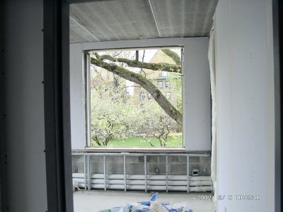 View out Southwest corner double bedroom on 3rd floor