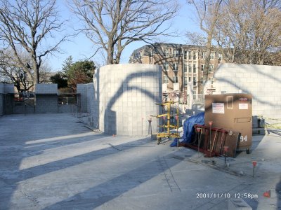 North emergency stairwell, viewed from the South