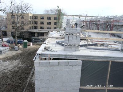 East face of building, viewed from the Southeast